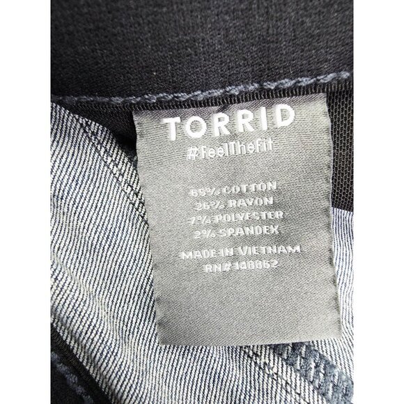 Torrid Bombshell Skinny Premium Stretch Size 20R Women 30" Imseam Blue Jeans NWT - Picture 8 of 14